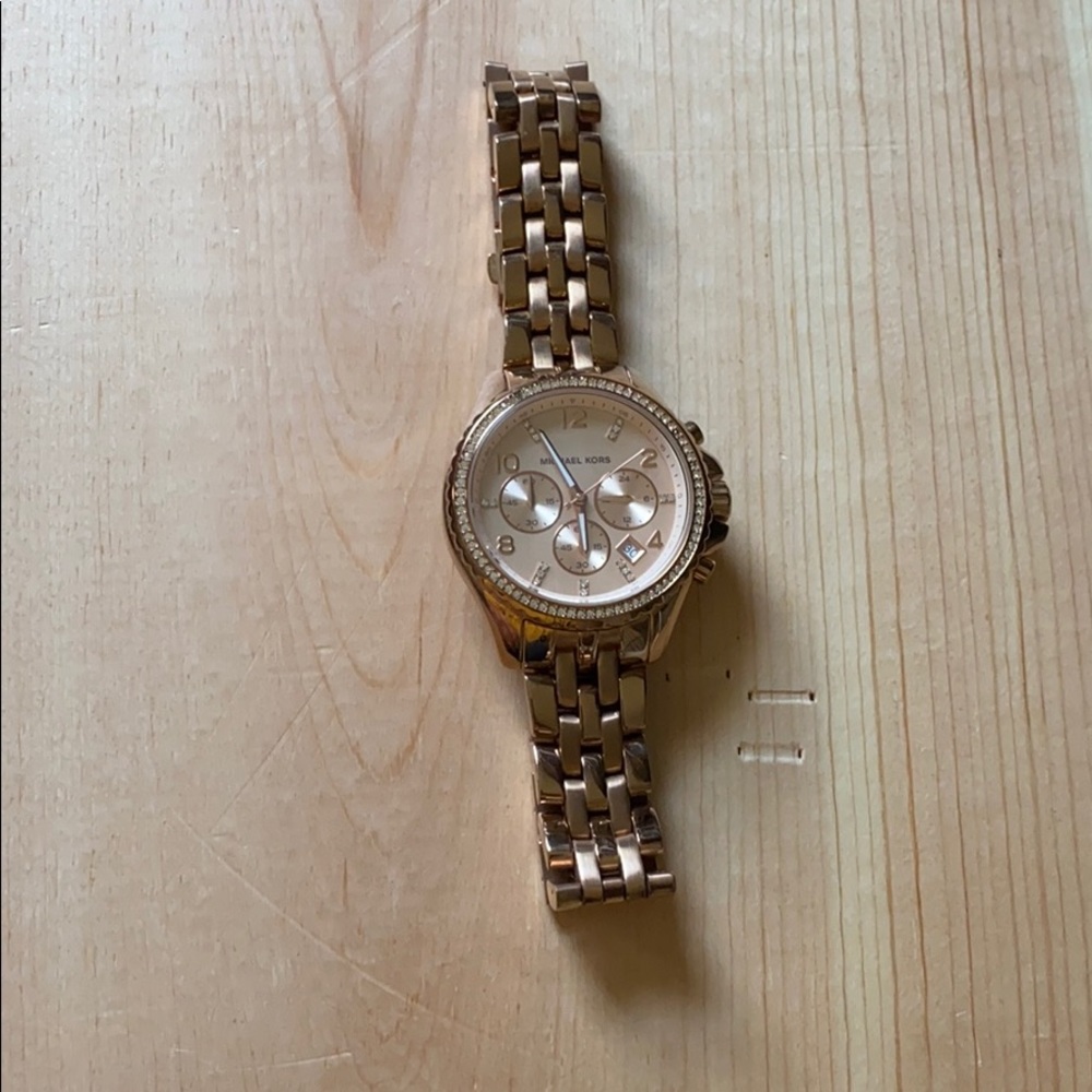 Rose gold Michael Kors watch